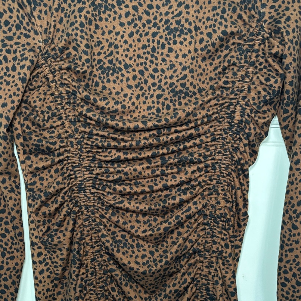 Leopard Long Sleeve Dress - Picture 3 of 6